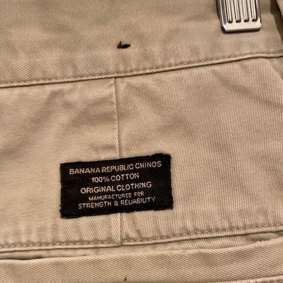 Beige Banana Republic Gavin Straight Fit S-33x30 - Picture 4 of 6